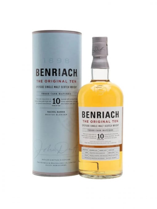 Whiskey The BenRiach Flagship Scotch Single Malt Whisky 10 Yo GB 0.7l