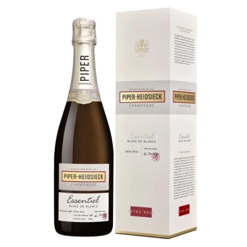 Sampanie Piper Heidsieck Extra Brut Essential Blanc De Blanc Caviste + Cutie Cadou 0.75L