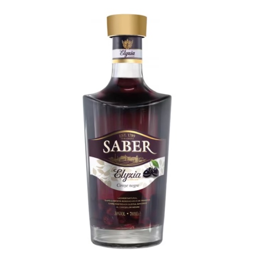 Lichior Saber Elyzia Premium Cireșe Negre 0.7L