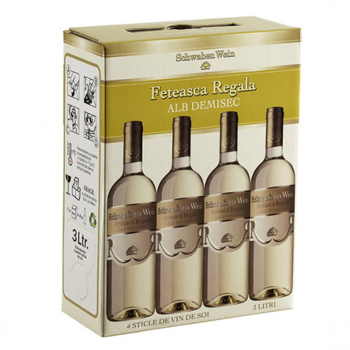 Recas Schwaben Wein Feteasca Regala Demisec 3L Bag In Box