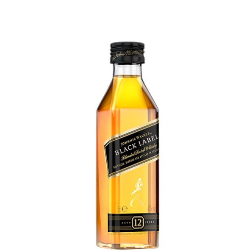 Whisky Johnnie Walker Black Label 12 Ani Miniatura 0.05L