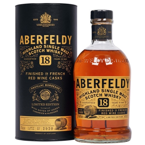 Whisky Aberfeldy 18 Ani Red Wine Cask Editie Limitata 0.7L