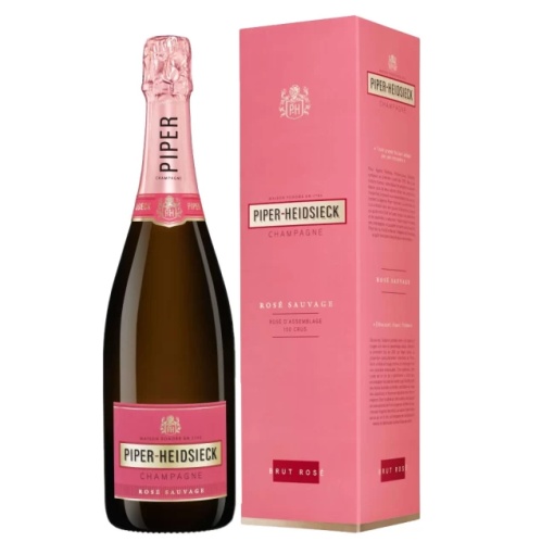 Sampanie Piper Heidsieck Rose Sauvage Brut 0.75L + Cutie Cadou