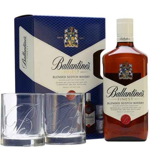 Whisky Ballantine's 0.7L + 2 Pahare