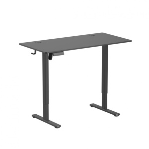 Birou Ascend cu reglare inaltime electric, negru, 1200x600x730~1180 mm, Capacitate de greutate: 40 kg, Interval de înălțime: 730~1180mm, Număr de motoare: 1, Viteză maximă: 15 mm/s, Panou de control Digital, 3 memorii - Img 1