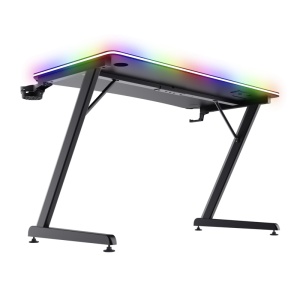 Masa gaming Trust GXT 710 Luminus Pro, iluminare RGB, greutate maxima suportata 150 kg, negru - Img 3