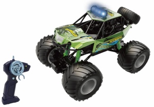 MASINUTA CU TELECOMANDA BIG FOOT, SCARA 1/10, 44CM, DIVERSE CULORI- ALBASTRU SI VERDE - Img 2