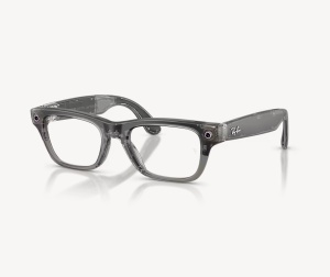Ray-Ban Meta Blayzer Optics Gen 2 AI Glasses Matte Transparent Ice Grey/Demo