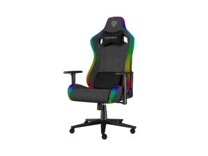 Scaun gaming Genesis TRIT 660, material textil, iluminare RGB, suporta pana la 150 kg, inaltime reglabila, spatar ajustabil, gri - Img 2