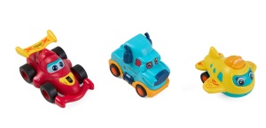 SET 3 VEHICULE ACTIONATE PRIN INERTIE, DIVERSE MODELE SI CULORI, MOMKI - Img 6