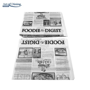 SET 500 BUCATI HARTIE IMPERMEABILA REZISTENTA LA GRASIME TIP ZIAR, 200 x 250 MM, ART OF DINING - Img 2
