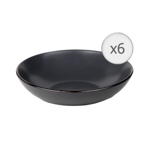 SET 6 FARFURII ADANCI, CERAMICA 20 CM, CALYPSO, ART OF DINING BY HEINNER