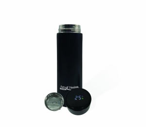 TERMOS INOX 450 ML, CU INDICATOR LED PENTRU TEMPERATURA, NEGRU, ART OF DINNING BY HEINNER - Img 4