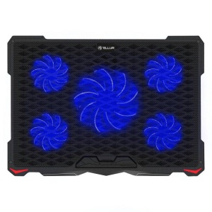 Cooling pad Tellur Basic, 17", 5 ventilatoare, LED, 2USB, Negru - Img 3