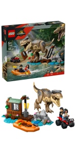 EVADARE PE RÂU DIN CALEA UNUI T. REX LEGO76975