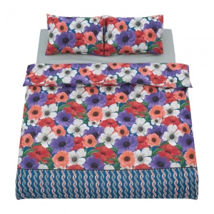 Lenjerie dubla 100% bumbac 4 piese, Nora