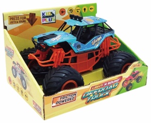 MASINUTA CU LUMINI, SUNETE SI FRICTIUNE, SCARA 1/24, 19CM, ALBASTRU - Img 2