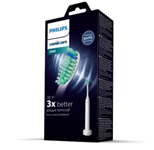 Periuta de dinti sonica electrica PHILIPS Sonicare Seria 2100 HX3651/13, 31000 miscari/minut, Cronometru Quadpacer si SmarTimer, Design ergonomic subţire, 1 capat de periere, Alb, L x A x I (mm) 109x63x220 - Img 2