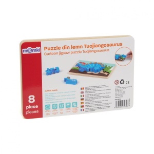 PUZZLE DIN LEMN TUOJIANGOSAURUS, 8 PIESE, MOMKI - Img 2