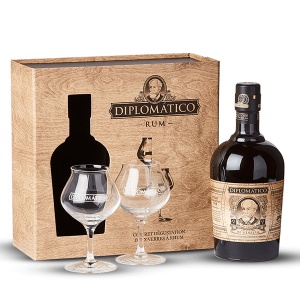 Rom Diplomatico Seleccion De Familia + 2 Pahare 0.7L