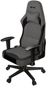 Scaun gaming FURY SHINAI S8, material fabric, reglabil pe inaltime, greutate maxima suportata 130 kg, inaltime scaun reglabil 30.5 - 37.5 cm, spatar ajustabil 135°, dimensiuni roti 60mm, echipat cu piston cu gaz clasa 4, manere 1D, gri - Img 2