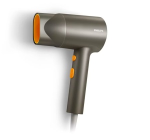 Uscator de par PHILIPS Seria 3000 BHD321/00, 1600W, 2 viteze, 2 trepte temperatura. gri - portocaliu