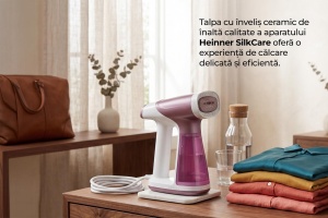 Aparat de călcat vertical cu funcție vacuum HEINNER SilkCare HGS- A1500VPNK - Img 5