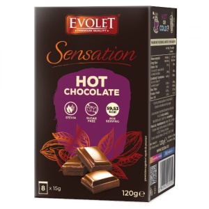 Ciocolata Calda Fara Zahar Evolet Sensation 8 plicuri x 15g