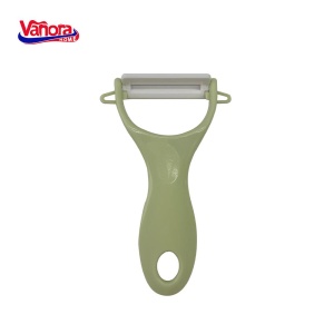 CURATATOR LEGUME CU LAMA CERAMICA, 13x7.6 CM, VANORA HOME (mix 3 culori in bax - 4 albastre, 4 roz, 4 verzi) - Img 2