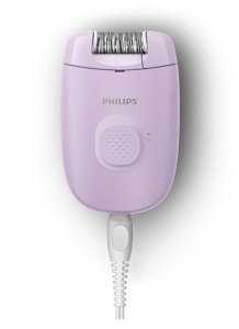 Epilator cu fir PHILIPS Seria 2000 BRE237/00, 1 viteza, 2 accesorii, Retea, Lila, L x A x I (mm) 110x40x145 - Img 2