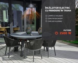 HEINNER Incalzitor electric cu prindere de tavan 1500W - Img 5