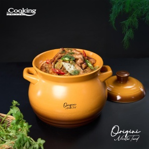 OALA CERAMICA CU CAPAC, 19x19.5 CM, 6 L, NICOLAI TAND, ORIGINI, COOKING BY HEINNER - Img 10