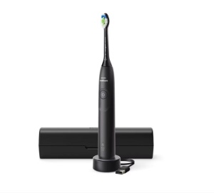 Periuta de dinti electrica PHILIPS Sonicare 5300 HX7101/02, 62000 miscari/min, 1 program, 1 capat, Negru