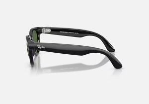 RayBan Meta HEADLINER Low Bridge Fit - Shinny Black - G-15 Green GEN2 - Img 3