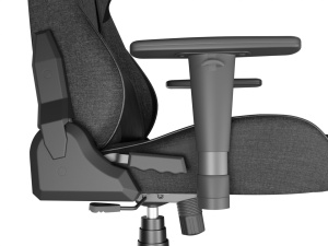 Scaun gaming Genesis Nitro 550 G2, material Synthetic PU + Textil, reglabil pe inaltime, greutate maxima suportata 150 kg, inaltime scaun reglabil 46.5 - 53.5 cm, spatar ajustabil 135°, dimensiuni roti 60mm, gri - Img 7