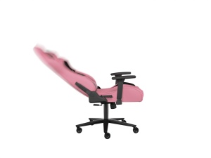 Scaun gaming Genesis Nitro 720, piele ecologica, reglabil pe inaltime, suporta pana la 150 kg, inaltime reglabila 46.5 - 53.5 cm, spatar ajustabil 135°, dimensiuni roti 60mm, negru/roz - Img 10