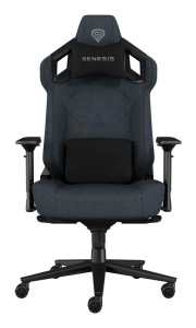 Scaun gaming Genesis Nitro 800, material textil, reglabil pe inaltime, greutate maxima suportata 150 kg, inaltime scaun reglabil 47 - 53 cm, spatar ajustabil 135°, dimensiuni roti 60mm, echipat cu piston cu gaz clasa 4, manere 4D, negru