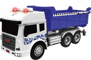 VEHICULE CU LUMINI, SUNETE SI FRICTIUNE, SCARA 1/14, 27.5CM, BASCULANTA MOV