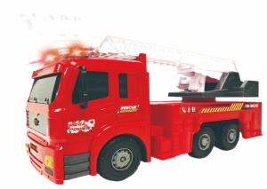 VEHICULE CU LUMINI, SUNETE SI FRICTIUNE, SCARA 1/6, DIVERSE MODELE- BASCULANTA SI AUTOSPECIALA POMPIERI - Img 2