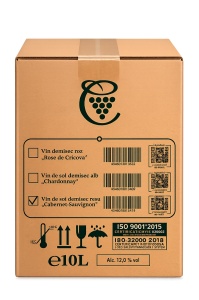 Vin Cricova Cabernet Sauvignon Rosu Demisec Bag In Box 10L - Img 2