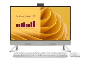 All-in-One Consumer DELL EC27250 cu procesor Intel Core 7 150U pana la 5.4 GHz, 27 inch, FHD, 32 GB, Intel Graphics, Windows 11 Pro, White, 3 ani Garantie