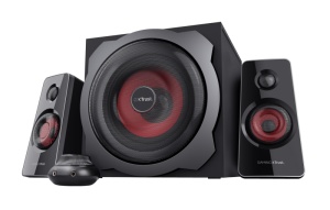 Boxe Trust GXT 38 TYTAN 2.1, intrare audio 3.5 mm, Line-in, putere 120 W, frecventa raspuns 20 Hz, 20.000 Hz, negru