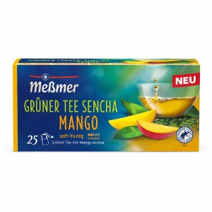 Ceai Mic Dejun Meßmer Classic Green Tea Sencha cu Mango ,Verde Sencha cu Mango Messmer 25 plicuri x 1.5 Gr