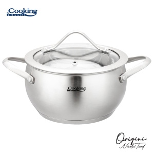 CRATITA INOX+CAPAC 16X9 CM, 1.8L, NICOLAI TAND, ORIGINI, COOKING BY HEINNER