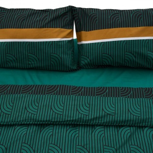 Lenjerie dubla 100% bumbac,4 piese, Deco - Img 4