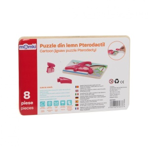 PUZZLE DIN LEMN PTERODACTIL, 8 PIESE, MOMKI - Img 3