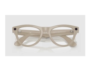 Ray-Ban Meta Skyler Gen 1 High Bridge FIT Shiny Chalky Gray Clear/Sapphire Transitions 52-20