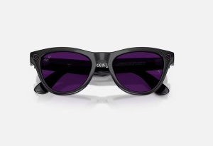 RayBan Meta SKYLER High Bridge Fit - Shinny Black - Amethyst Transitions® Gen2 - Img 4