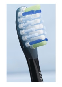Rezerve PHILIPS Sonicare Plaque Defence HX9044/88, Pachet de 4 capete de periere, Standard, Click-on, Sincronizarea modurilor BrushSync, Negru, L x A x I (mm) 60x25.7x230.5 - Img 3