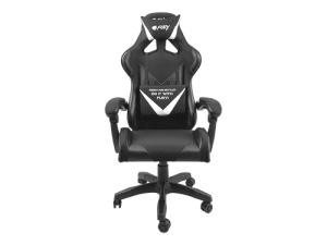 Scaun gaming FURY AVENGER L, material piele ecologica+polyester, reglabil pe inaltime, greutate maxima suportata 150 kg, inaltime scaun reglabil 46.5 - 56.5 cm, spatar ajustabil 180°, dimensiuni roti 60mm, echipat cu piston cu gaz clasa 3, manere 4D,